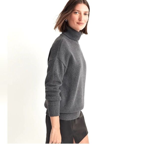 Madewell Ribbed Turtleneck Sweater - Picture 1 of 6